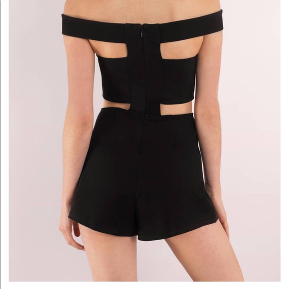 Never worn: Black cut-out romper size small - Picture 2 of 7